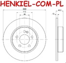 Tarcza hamulcowa pełna MIKODA 5419 - MERCEDES-BENZ KLASA C (W205) KLASA C T-Model (S205) KLASA C Coupe (C205) KLASA C Kabriolet (A205) - OŚ TYLNA