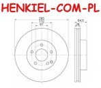 Tarcza hamulcowa wentylowana MIKODA 1471 - MERCEDES KLASA C (W204,S204,C204) KLASA E (W212,S212,A207,C207) SLC (R172) SLK (R172) - OŚ PRZEDNIA