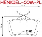 Klocki hamulcowe ATE 13.0460-5827.2 - HONDA ACCORD VI (CK, CG, CH, CF8) ACCORD VI Hatchback (CH, CL) ACCORD VII (CL, CN) ACCORD VII Tourer (CM, CN) - OŚ TYLNA