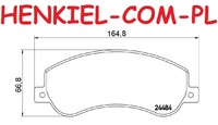 Tarcze hamulcowe wentylowane MIKODA 4229 GT malowane, nacinane, wiercone, kolor: czarny + KLOCKI FERODO FVR1928 - VW AMAROK - OŚ PRZEDNIA