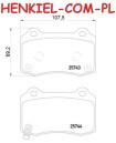 Klocki hamulcowe BREMBO P30074 - HYUNDAI GENESIS Coupe 08r- JEEP GRAND CHEROKEE IV (WK, WK2) TESLA MODEL S 12r- MODEL X 13r- - OŚ TYLNA