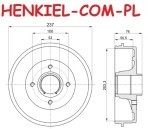 Bębny hamulcowe MIKODA 9423 + SZCZĘKI BREMBO S56510 - RENAULT CLIO III (BR0/1, CR0/1) CLIO Grandtour (KR0/1_) CLIO III Nadwozie pełne (SB_, SR_) MODUS/GRAND MODUS (F/JP0_) - OŚ TYLNA