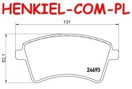 Klocki hamulcowe TEXTAR 2469301 - MERCEDES CITAN (415) RENAULT KANGOO/GRAND KANGOO (KW0/1_) KANGOO BE BOP (KW0/1_) KANGOO Express (FW0/1_) - OŚ PRZEDNI