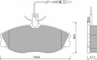 KLOCKI BREMBO P61057 P 61 057 CITROEN XSARA PEUGEOT 306 406 607 --PRZÓD