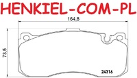 Klocki hamulcowe BREMBO P06041 - BMW 1 (E81)  1 Coupe (E82) 1 (E87)  1 Kabriolet (E88) 3 (E90) 3 Touring (E91) 3 Coupe (E92) 3 Kabriolet (E93) - OŚ PRZEDNIA