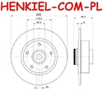 Tarcza hamulcowa pełna z łożyskiem i pierścieniem ABS MIKODA 1789L - RENAULT MEGANE IV Hatchback (B9A/M/N_) MEGANE IV Grandtour (K9A/M/N_) MEGANE IV Sedan - OŚ TYLNA