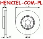 Tarcze hamulcowe wentylowane MIKODA 0751 + KLOCKI MIKODA 70744 - LAND ROVER FREELANDER 2 - OŚ PRZEDNIA