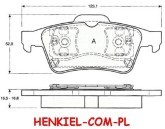 Tarcze hamulcowe pełne z łożyskiem i pierścieniem ABS MIKODA 1739L GT malowane, nacinane, wiercone, kolor: czarny + KLOCKI MIKODA 71739 - RENAULT LAGUNA II - OŚ TYLNA