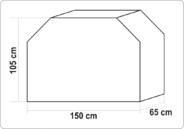 POKROWIEC NA GRILLA 150x65x105cm YATO YG-20051