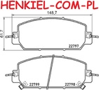 Klocki hamulcowe MIKODA 70861 - HONDA CR-V V (RW_, RT_) - OŚ PRZEDNIA