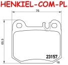 Tarcze hamulcowe pełne MIKODA 1460 + KLOCKI SAMKO 5SP901 - MERCEDES KLASA M (W163) - OŚ TYLNA