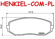  Klocki hamulcowe MIKODA 72109 - SUZUKI GRAND VITARA I (FT, HT) GRAND VITARA II (JT, TE, TD) XL7 (DA, DB) - OŚ PRZEDNIA