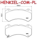 Klocki hamulcowe BREMBO P37018 - DODGE CHALLENGER Coupe 07r- CHARGER 11r- JEEP GRAND CHEROKEE IV (WK, WK2) NISSAN GT-R (R35) - OŚ PRZEDNIA