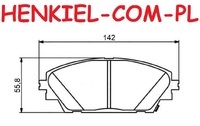 Klocki hamulcowe BREMBO P49050 - MAZDA 3 (BM, BN)  CX-3 (DK) - OŚ PRZEDNIA