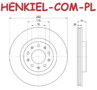 Tarcze hamulcowe wentylowane MIKODA 4307+ KLOCKI MIKODA 74307 - ALFA ROMEO GIULIA (952_) STELVIO (949_)  - OŚ TYLNA