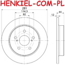 Tarcze hamulcowe pełne MIKODA 2280 + KLOCKI TEXTAR 2215301 - LEXUS NX (_Z1_) - OŚ TYLNA