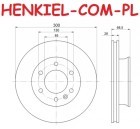 Tarcza hamulcowa wentylowana MIKODA 1462 - MERCEDES SPRINTER (906) [06.2006 -]  VW CRAFTER 30-50 (2E, 2F) [04.2006 - 12.2016] - OŚ PRZEDNIA