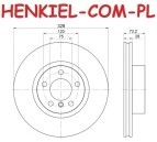 Tarcze hamulcowe wentylowane MIKODA 0465 + KLOCKI  QUARO QP5150C ceramiczne - BMW X3 (F25) X4 (F26) - OŚ PRZEDNIA