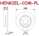 Tarcze hamulcowe pełne MIKODA 0438 + KLOCKI TEXTAR 2362303 - BMW 1 (E81, E87) 3 (E90, E92) - OŚ TYLNA