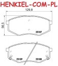 Tarcze hamulcowe wentylowane MIKODA 1119 + KLOCKI QUARO QP6784C ceramiczne - HYUNDAI ix20 (JC) (sys. TRW) KIA SOUL II (PS) - OŚ PRZEDNIA