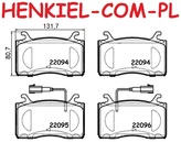 Klocki hamulcowe MIKODA 74309 - ALFA ROMEO GIULIA (952_) STELVIO (949_) - OŚ PRZEDNIA