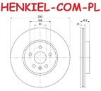 Tarcza hamulcowa wentylowana MIKODA 1667 - CHEVROLET TRAX OPEL MOKKA - OŚ PRZEDNIA