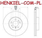 Tarcze hamulcowe wentylowane MIKODA 0451 + KLOCKI MIKODA 70439 - BMW X3 (E83) X5 (E53) - OŚ PRZEDNIA