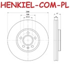 Tarcze hamulcowe wentylowane MIKODA 2443 + KLOCKI MIKODA 72441 - VOLVO S60 III (224) S90 II (234) V90 II Kombi (235, 236) V60 II (225, 227) - OŚ PRZEDNIA