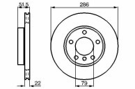 Tarcza hamulcowa wentylowana BREMBO 09.5390.34 - BMW E36 E46 Z3 Z4 E85  - OŚ PRZEDNIA