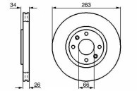 Tarcze hamulcowe wentylowane MIKODA 0545 + KLOCKI QUARO QP4058C ceramiczne - PEUGEOT 308 3008 - OŚ PRZEDNIA