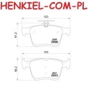 Klocki hamulcowe BREMBO P85124 = P85125 - AUDI SEAT SKODA VW - OŚ TYLNA