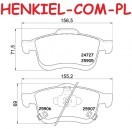 Tarcze hamulcowe wentylowane MIKODA 0389 + KLOCKI TRW GDB2060 - FIAT 500L (351_, 352_) - OŚ PRZEDNIA