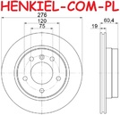 Tarcze hamulcowe wentylowane MIKODA 0446 + KLOCKI QUARO QP3757C ceramiczne - BMW 3 (E36) - OŚ TYLNA