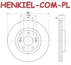 Tarcze hamulcowe wentylowane MIKODA 1118 + KLOCKI QUARO QP4243C ceramiczne - HYUNDAI i30 (GD) i30 Coupe VELOSTER KIA CEE'D (JD) PRO CEE'D (JD) - OŚ PRZEDNIA