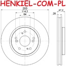 Tarcza hamulcowa wentylowana MIKODA 0836 - HONDA CR-V III CR-V IV - OŚ PRZEDNIA