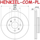 Tarcza hamulcowa wentylowana MIKODA 1162 - HYUNDAI ACCENT V Sedan (HC) i20 ACTIVE (IB, GB) i20 II (GB, IB) i20 III (BC3, BI3) SOLARIS Sedan (HCR) KIA RIO IV (YB, SC, FB) RIO IV Sedan (SC, FB) - OŚ PRZEDNIA