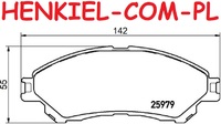 Klocki hamulcowe TEXTAR 2597901 - SUZUKI SX4 S-CROSS (JY) VITARA (LY) - OŚ PRZEDNIA