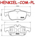 Klocki hamulcowe TEXTAR 2526501 - RENAULT LATITUDE (L70_) TALISMAN (L2M_, KP_) - OŚ TYLNA