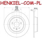 Tarcze hamulcowe pełne MIKODA 0745 + KLOCKI QUARO QP2719C ceramiczne - FORD GALAXY (WA6) KUGA I MONDEO IV (MK4) S-MAX (WA6) - OŚ TYLNA