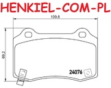 Klocki hamulcowe BREMBO P11024 - CHRYSLER 300 C (LX) 300 C Touring (LX) 300C 10r- DODGE CHALLENGER Coupe 07r- CHARGER 11r- JEEP GRAND CHEROKEE III (WH,WK) - OŚ TYLNA