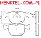 Tarcze hamulcowe wentylowane MIKODA 0493  + KLOCKI MIKODA 70439 - BMW 5 (E39) 5 Touring (E39) 7 (E38) - OŚ PRZEDNIA