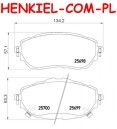 Klocki hamulcowe BREMBO P83150 - TOYOTA AURIS (_E18_) AURIS TOURING SPORTS (_E18_) AURIS VAN (_E18_) COROLLA sedan (_E18_,ZRE17_) - OŚ PRZEDNIA