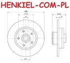 Tarcze hamulcowe pełne z łożyskiem i pierścieniem ABS MIKODA 1783L + KLOCKI QUARO QP3612C ceramiczne - FIAT TALENTO NISSAN NV300 OPEL VIVARO B RENAULT TRAFIC III - OŚ TYLNA