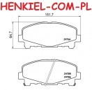 Klocki hamulcowe QUARO QP5916C ceramiczne - HONDA ACCORD VIII (CU) ACCORD VIII Kombi (CW) - OŚ PRZEDNIA