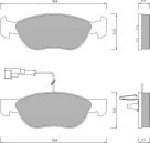 KLOCKI HAMULCOWE BREMBO P23070 FIAT BARCHETTA BRAVA BRAVO MAREA PUNTO LANCIA DEDRA DELTA II -- PRZÓD