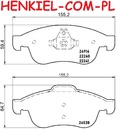 Klocki hamulcowe ATE 13.0460-7266.2 - DACIA DOKKER DUSTER LODGY SANDERO III FIAT 500X (334_) JEEP RENEGADE (BU) NISSAN JUKE (F16_) TOWNSTAR RENAULT ARKANA I CAPTUR I II CLIO V DUSTER EXPRESS FLUENCE KANGOO III MEGANE CC MEGANE III SCENIC III GRAND SCENIC III ZOE - OŚ PRZEDNIA