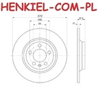 Tarcza hamulcowa pełna MIKODA 4243 - AUDI A1 Sportback (GBA) VW POLO VI (AW1, BZ1, AE1) - OŚ TYLNA