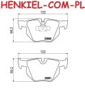 Klocki hamulcowe BREMBO P06039 - BMW 3 ( E90 E91 E92 E93 ) X1 ( E84 ) - OŚ TYLNA