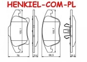 Klocki hamulcowe FORD OE 2110592 - FORD GALAXY III MONDEO V Hatchback MONDEO V Sedan MONDEO V Turnier S-MAX II - OŚ PRZEDNIA