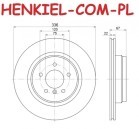 Tarcze hamulcowe wentylowane MIKODA 0450 + KLOCKI MIKODA 70450 -  BMW 3 (E90,E91,E92,E93) X1 (E84) - OŚ TYLNA